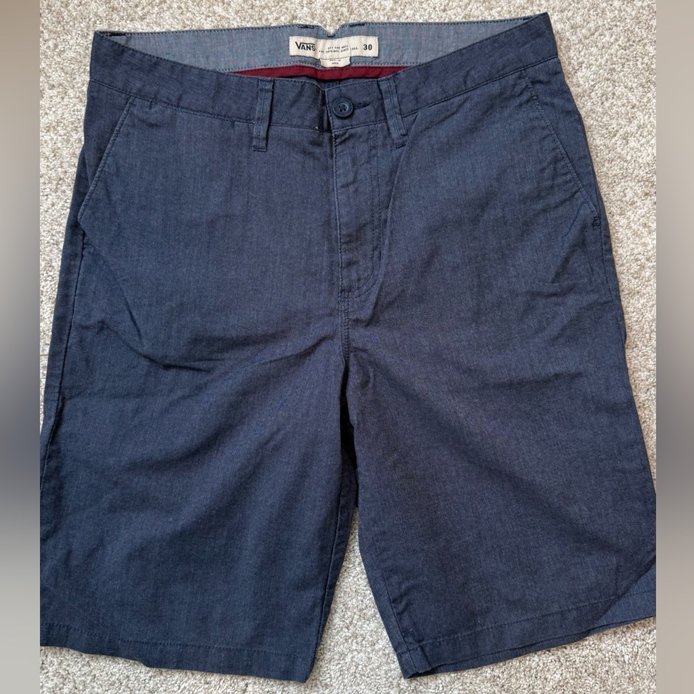 Vans Men's Navy Cotton Blend Shorts